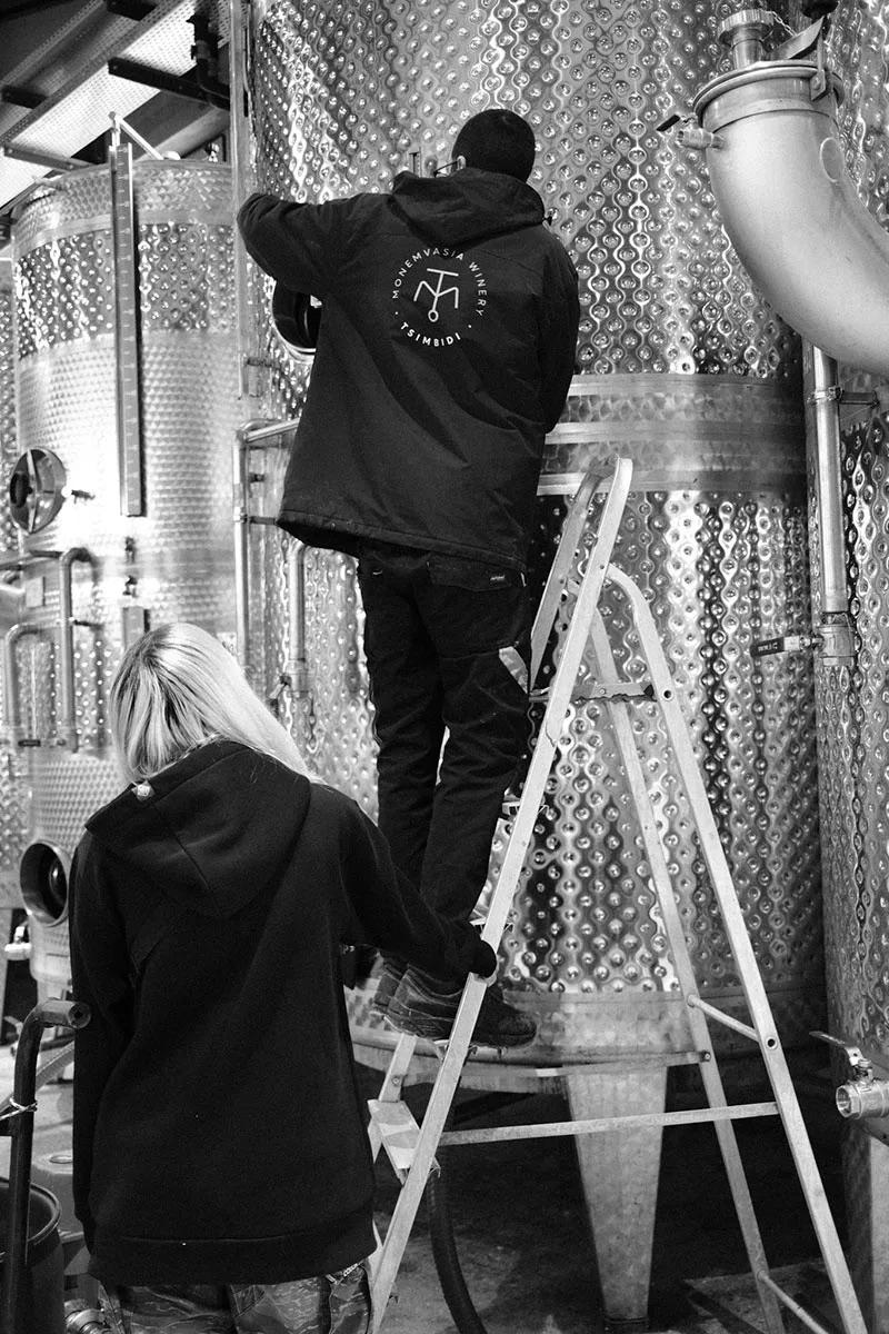 Travail en cuverie